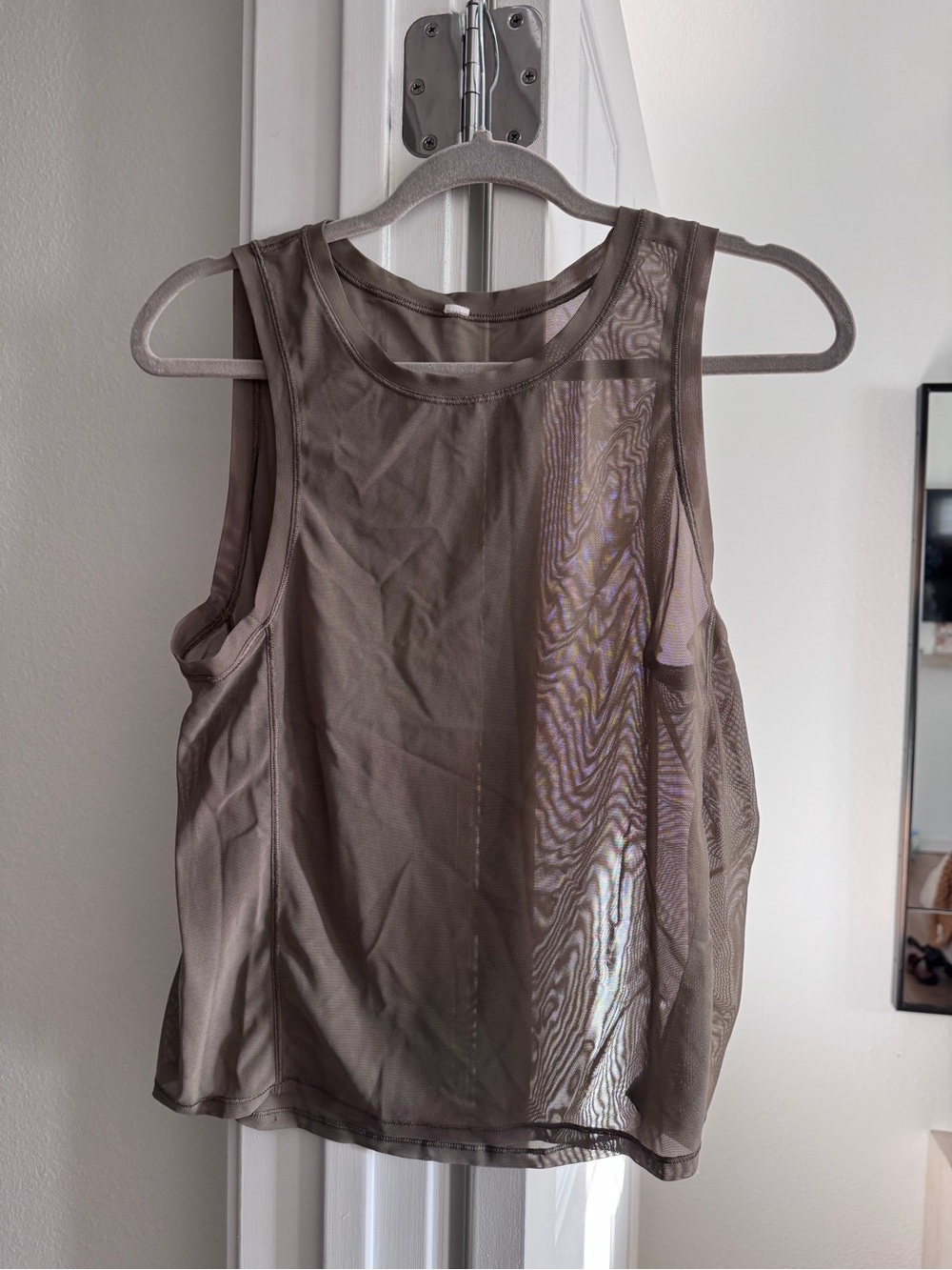 Lululemon Sleeveless Mesh Tank - Warm Olive SIZE 4